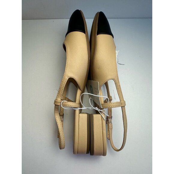 Women's Maxine Slingback Ballet Flats - A New Day Tan Cap Toe Size 8.5 NWT - Picture 8 of 10